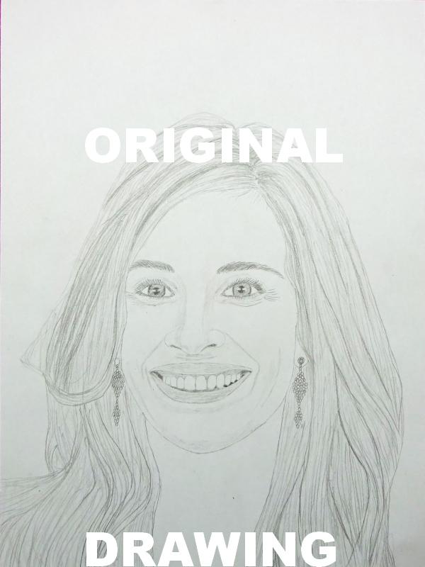 original drawing JULIA ROBERTS